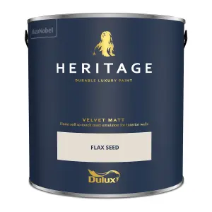 Dulux Trade Heritage Flax Seed Velvet matt Wall paint, 2.5L