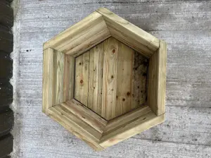 Simply Wood Signature Classic HEXAGON Planter - Extra Large Plus