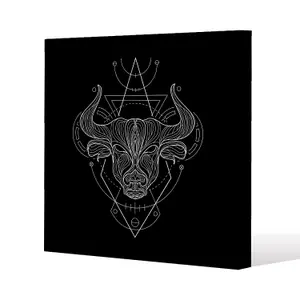 Zodiac taurus geometric (canvas) / 101 x 101 x 4cm