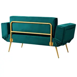 Sofa Bed SAARELA Emerald Green