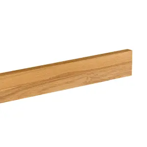 Solid Oak Upstand - 3000mm x 80mm x 18mm - Premium Wood Worktop 3m Upstand Solid Oak Real Wood Block Stave