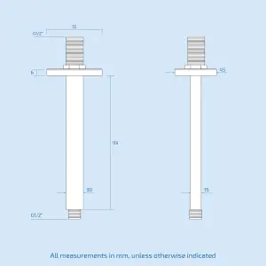 Bathroom Concealed Thermostatic Shower Mixer Abs Head Bath Filler & Handset Rail