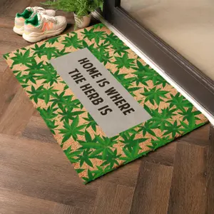 Home Is Where The Herb Is Doormat (90 x 60cm)