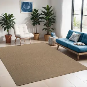 KASHVI Machine Washable Jute Boho Area Rug 198 x 275 cm