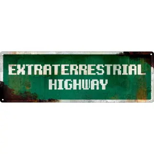 Grindstore Extraterrestrial Highway Plaque Green/White/Brown (One Size)