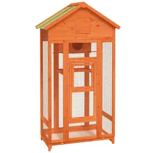 vidaXL Bird House Brown 91.5x53x170 cm Solid Wood Pine