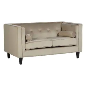 Interiors by Premier Felisa 2 Seat Mink Velvet Sofa