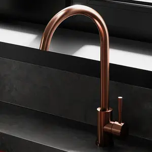 Astini Echo Brushed Stainless Steel Copper Kitchen Sink Mixer Tap