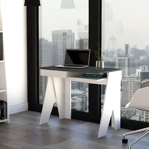 White Dallas Home Office Desk with Drawer