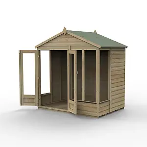 Beckwood Apex Summerhouse 7x5 - Double Door - 4 Windows