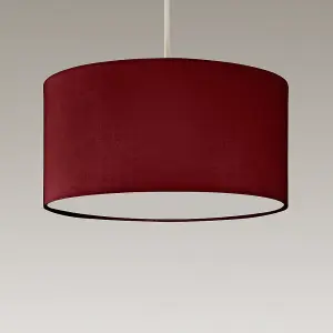 Modern Drum Red Pendant Ceiling Light Shades with Diffuser