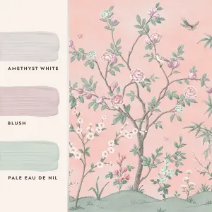 Laura Ashley Eglantine Blush Trail Matt Mural