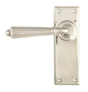 From The Anvil Polished Nickel Hinton Lever Latch Set