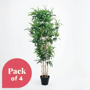 Blooming Artificial - Oriental Bamboo Bundle - Faux Garden Plants - Outdoor Tree