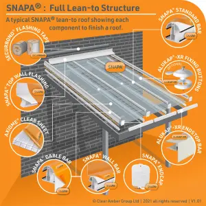 SNAPA AG120 Clear 16mm Jointing strip (W)60mm