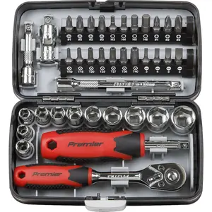 Comprehensive 38 Piece 1/4 Inch Drive Socket and Bit Set with Ratchet Wrench