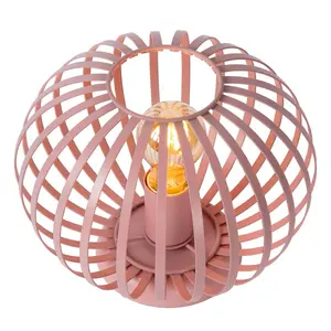 Lucide Merlina Modern Table Lamp Children 25.5cm- 1xE27 - Pink