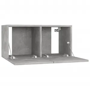 Berkfield Hanging TV Cabinet Concrete Grey 60x30x30 cm