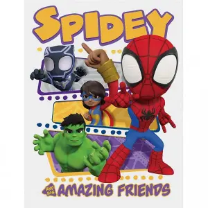 Spidey And His Amazing Friends Canvas Print Multicoloured (30cm x 40cm)