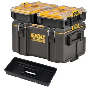 Dewalt Tough System 2.0 DS300 Stackable Toolbox Case 2x 1/2 Width Deep Organiser