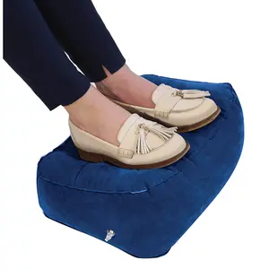 Blue Inflatable Foot Cushion - Reduces Stress on Legs - Easy to Inflate