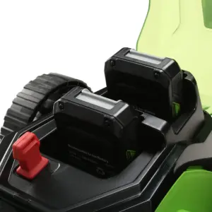 Greenworks 48V 41cm Cordless Lawnmower with Two Batteries & Twin Charger