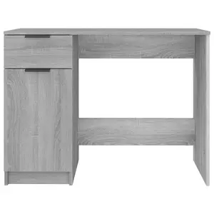 Berkfield Desk Grey Sonoma 100x50x75 cm Engineered Wood