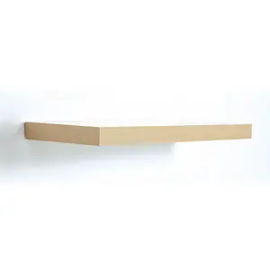 Shelf Depot Maple Floating Shelf (L)600mm (D)230mm, Pack of 2