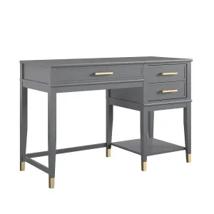 Westerleigh Lift Desk Graphite Gray