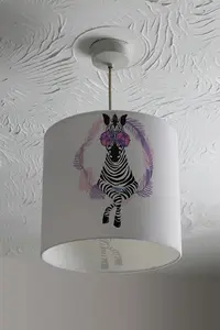 Pink Zebra (Ceiling & Lamp Shade) / 45cm x 26cm / Lamp Shade