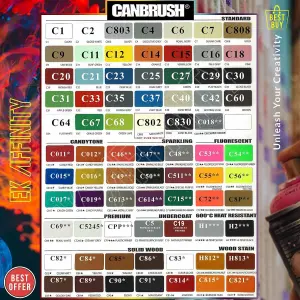 Canbrush Paint for Metal Plastic and Wood (C30 Gloss Black)