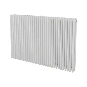 Agadon Aurora Duplex Designer Radiator 600 x 960 mm White - 4642 BTU - 10 Years Guarantee