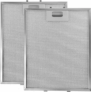 SPARES2GO Cooker Hood Grease Filter Extractor Vent Fan Metal Mesh (318 x 258mm, Pack of 2)