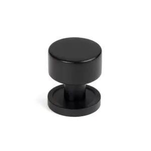 From The Anvil Matt Black Kelso Cabinet Knob - 25mm (Plain)