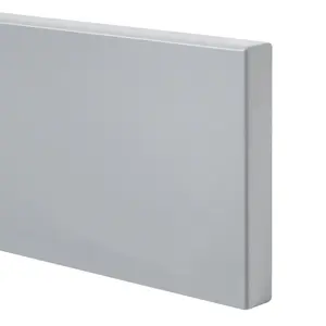 GoodHome Alisma High gloss grey slab Standard Appliance Filler panel (H)115mm (W)597mm