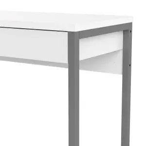 Tvilum Mali Gloss white 2 drawer Desk (H)765mm (W)1016mm (D)400mm