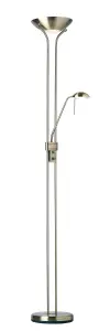 Luminosa Rome Mother and Child Floor Lamp Antique Brass, Opal Glass, G9