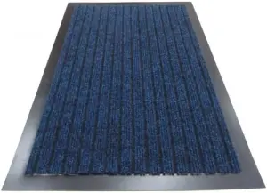 Ribbed Doormats. Machine Washable Door Mat suitable Kitchen doormats, mats, washable mats, office mats (Blue, 100cm X 150cm)