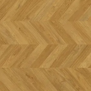 GoodHome Leyton Honey Chevron Wood effect Laminate Flooring, 1.72m²