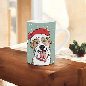 Purely Home Christmas Dog Mug - Xmas Pets & Animals Gift Mug - Ceramic Tea/Coffee Cup