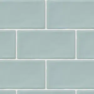 Vernisse Blue Gloss Ceramic Wall Tile Sample