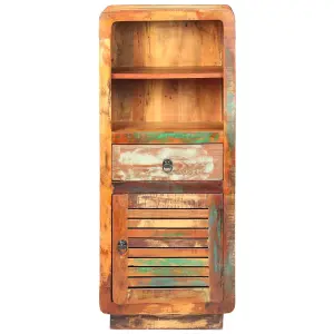 Berkfield Highboard 45x32x110 cm Solid Reclaimed Wood