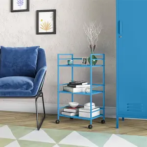 Metal Bar Cart Blue