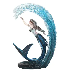 Anne Stokes Water Elemental Sorceress Collectable Figurine Light Blue/Navy (One Size)