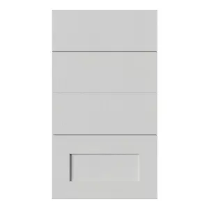 Tydeman Matt grey Shaker 4 drawer cabinet front (H)720mm (W)397mm (T)20mm