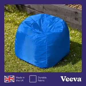 Veeva Kids Classic Bean Bag Chair Blue Childrens Bean Bags