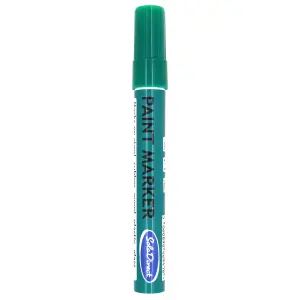 Oil-based Paint Marker Pen Permanent for Tyres Rubber Stone Leather Fabric Plastic Glass (Green)