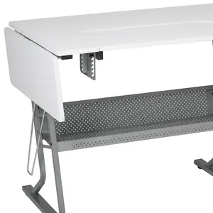 Eclipse Ultra Sewing Machine/ Hobby Table in Grey / White - Sewing Online 13376