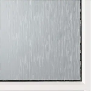 2 panel Frosted Glazed White RH External Back Door set, (H)2055mm (W)840mm