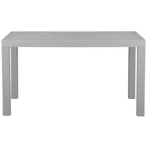 Garden Table Synthetic Material Light Grey FOSSANO